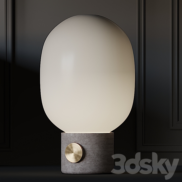 JWDA Concrete. FollowMe Rechargeable and Aerostat Table Lamps 3DSMax File - thumbnail 3