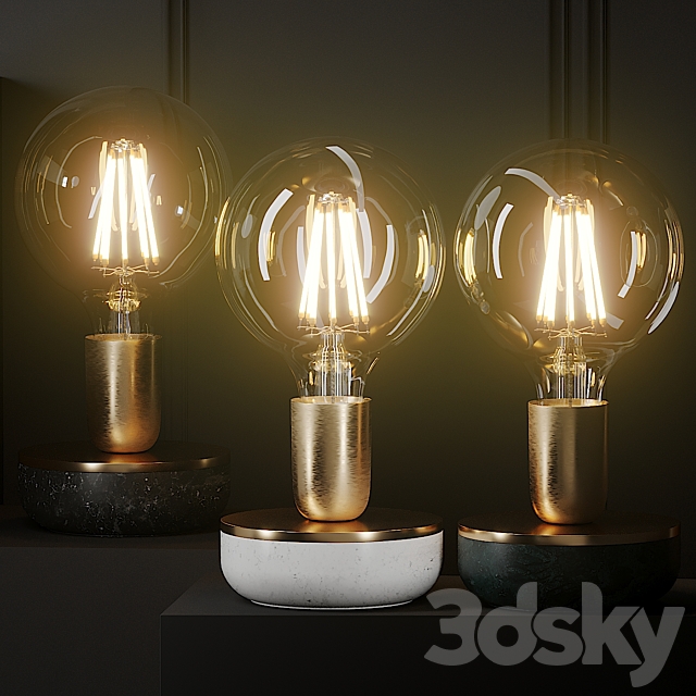 KAISHI CANDLE Table lamp 3DSMax File - thumbnail 1