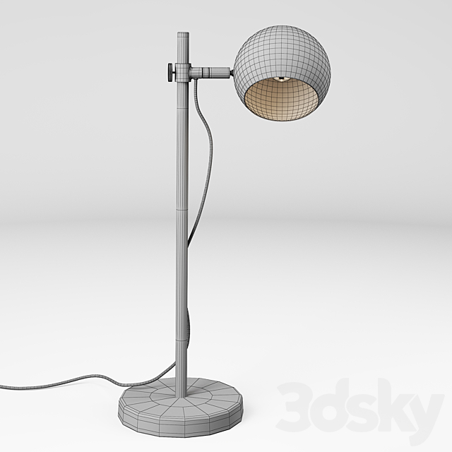 Kare Table Lamp Calotta 3DS Max Model - thumbnail 3