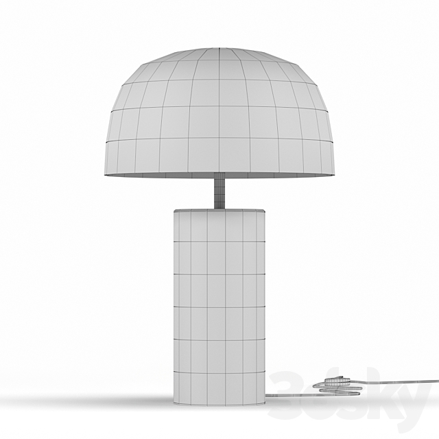 Kare Table Lamp Loungy Black 3DS Max Model - thumbnail 3