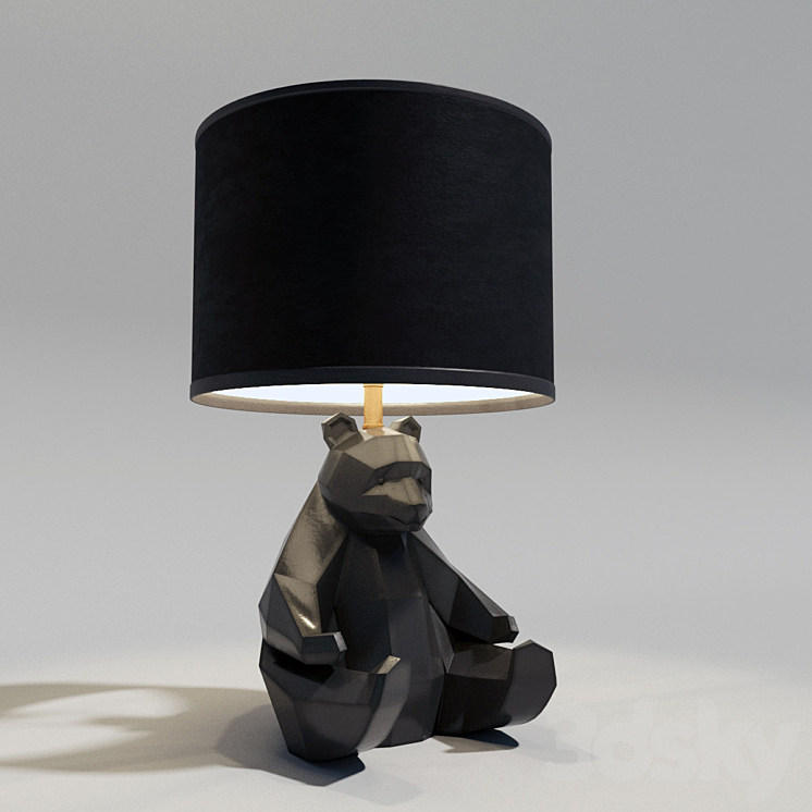 KARE Table Lamp Panda 3DS Max - thumbnail 1