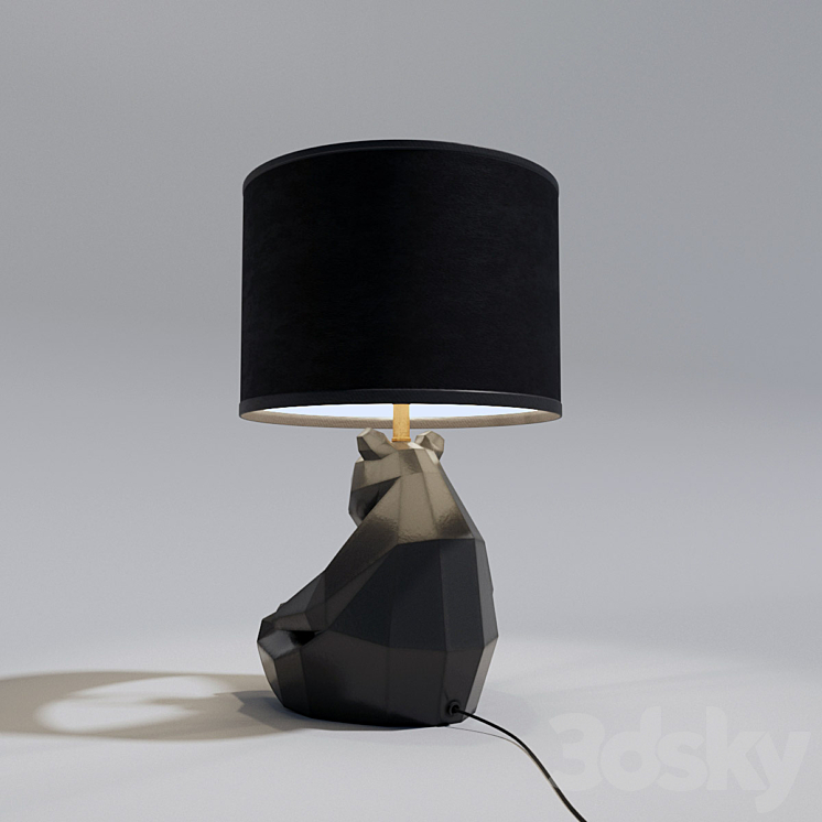 KARE Table Lamp Panda 3DS Max - thumbnail 2