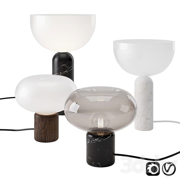 Karl-Johan and Kizu Table Lamp by New Works 3DS Max - thumbnail 1