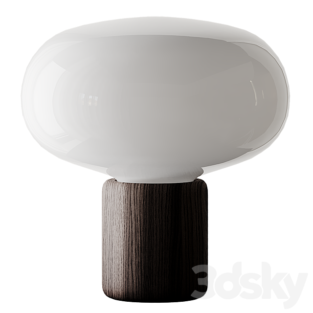 Karl-Johan table lamp oak ON_OFF 3DSMax File - thumbnail 1