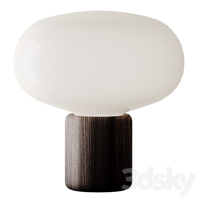 Karl-Johan table lamp oak ON_OFF 3DSMax File - thumbnail 2