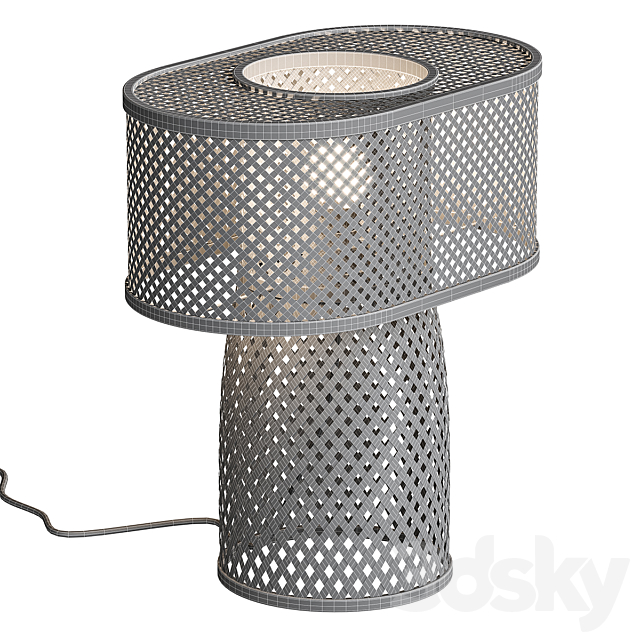 Katia bamboo table lamp La Redoute 3DS Max Model - thumbnail 3