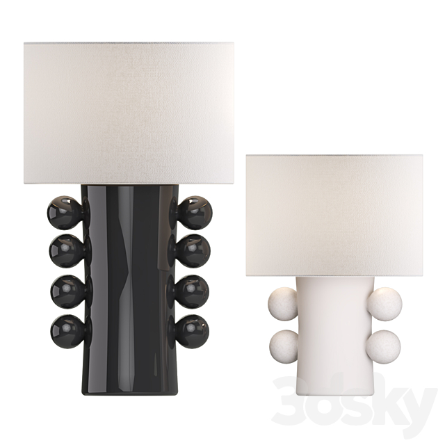 kelly wearstler Tiglia Table Lamps 3ds Max - thumbnail 1