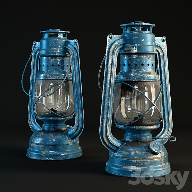 Kerosene lamp 3DS Max - thumbnail 1