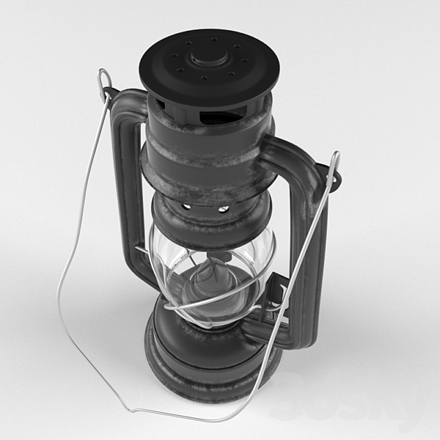 Kerosene lamp Bat. 3DSMax File - thumbnail 2