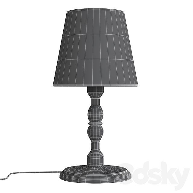 KINNAHULT table lamp IKEA 3DS Max Model - thumbnail 3