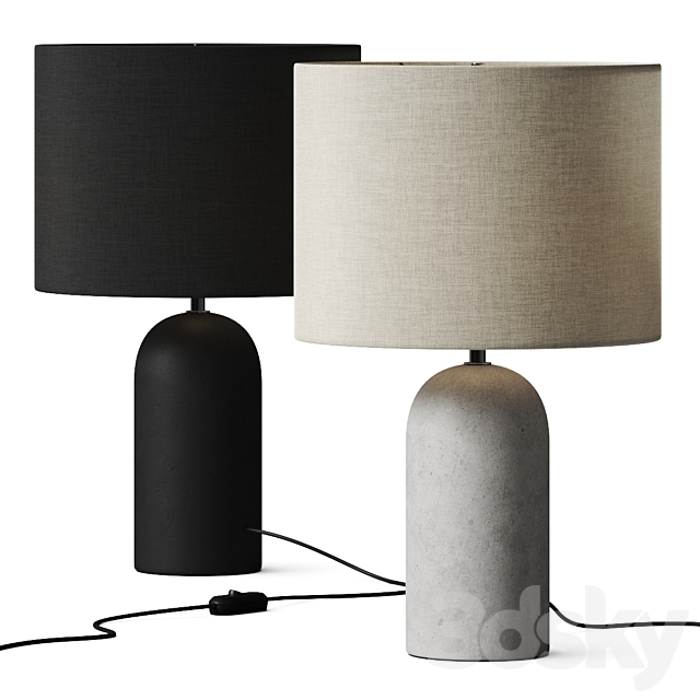 La Redoute Emna Concrete Table Lamp 3DSMax File - thumbnail 1