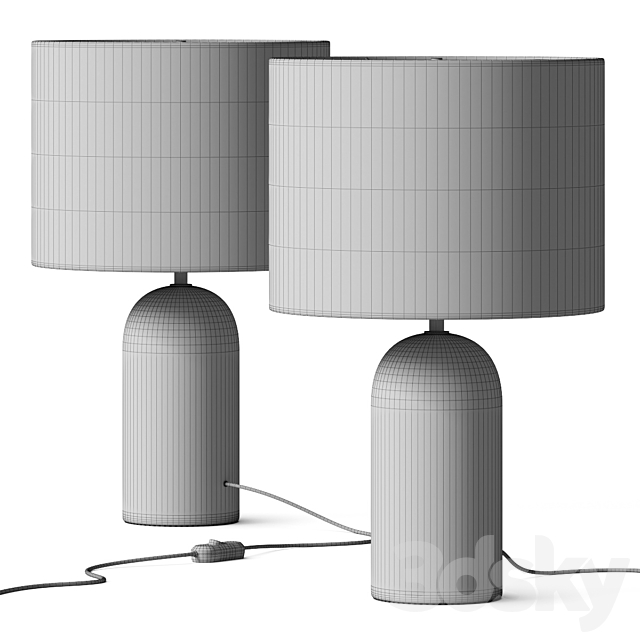 La Redoute Emna Concrete Table Lamp 3DSMax File - thumbnail 4