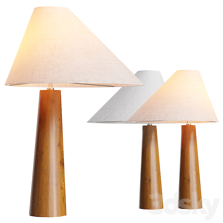 Lamaptron Ludvin Tab table lamp 3DS Max Model - thumbnail 1