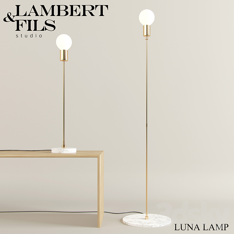 Lambert & Fils Luna Lamps 3DS Max - thumbnail 1