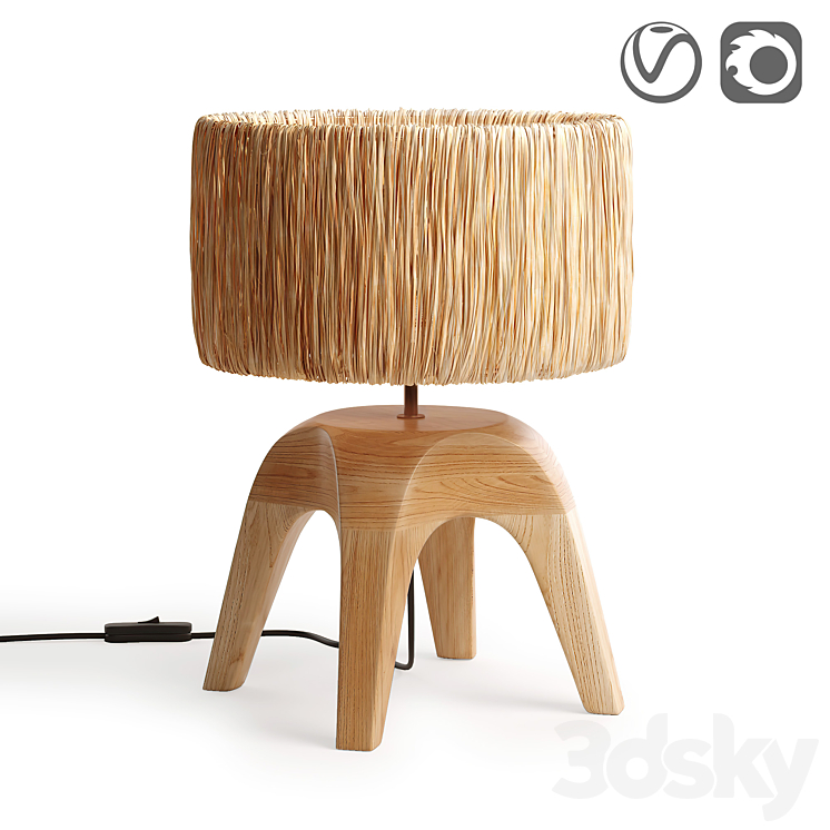 Lamp Leonti 3DS Max Model - thumbnail 1