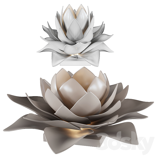 lamp lotus 3ds Max - thumbnail 1