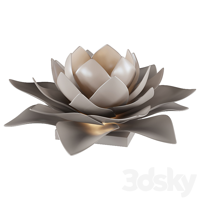 lamp lotus 3ds Max - thumbnail 2