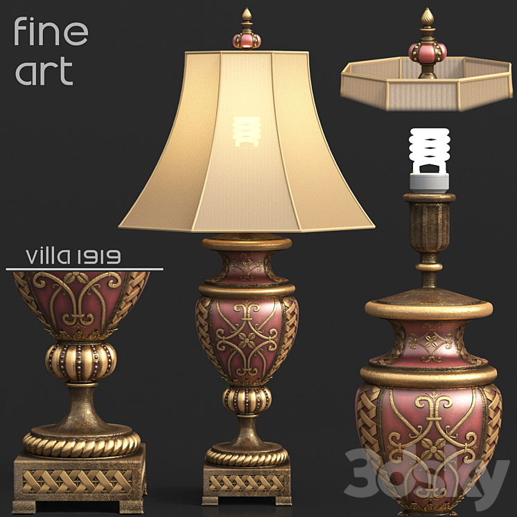 Lamp Villa in 1919 from the Fine Art 3DS Max - thumbnail 1