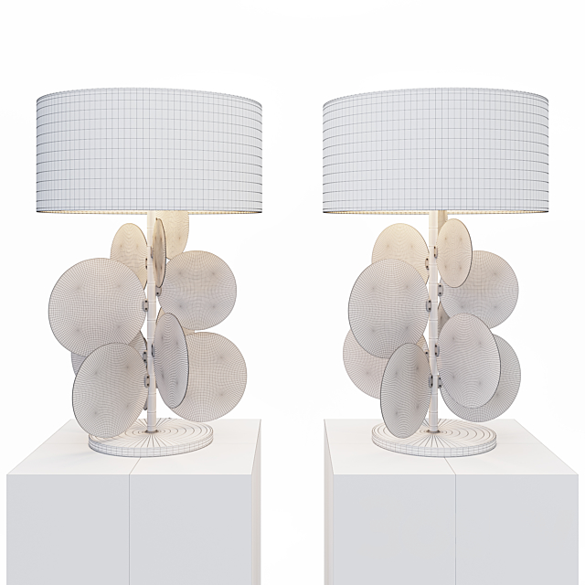 Lampe pastilles 3DS Max Model - thumbnail 4