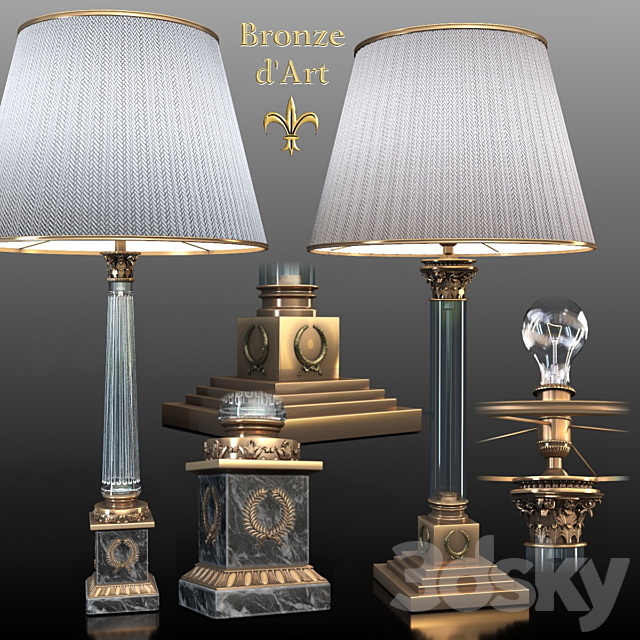 Lamps 987bis _ 85bis Bronze d’Art Francais 3DS Max Model - thumbnail 1