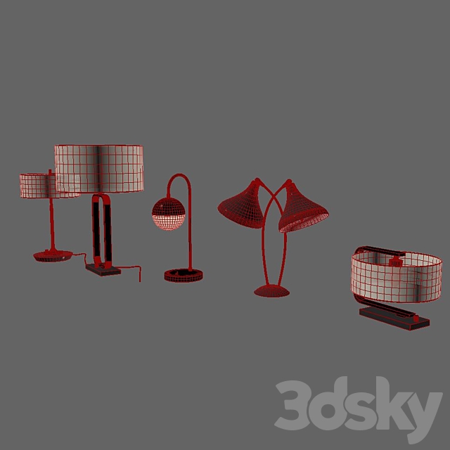 Lamps collection 3DSMax File - thumbnail 2