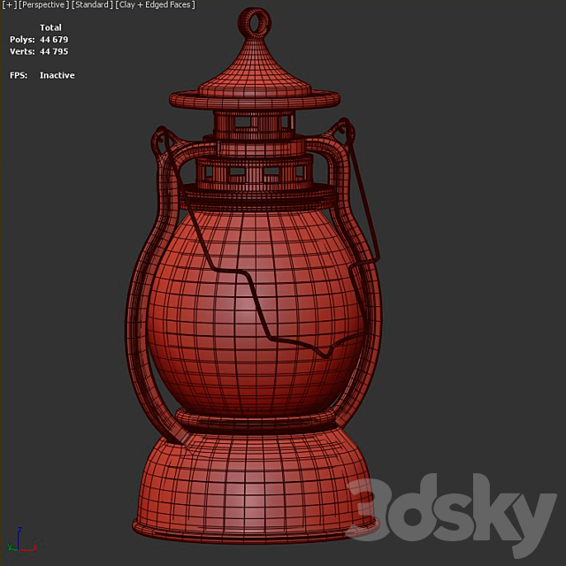 Lantern 3DS Max Model - thumbnail 3