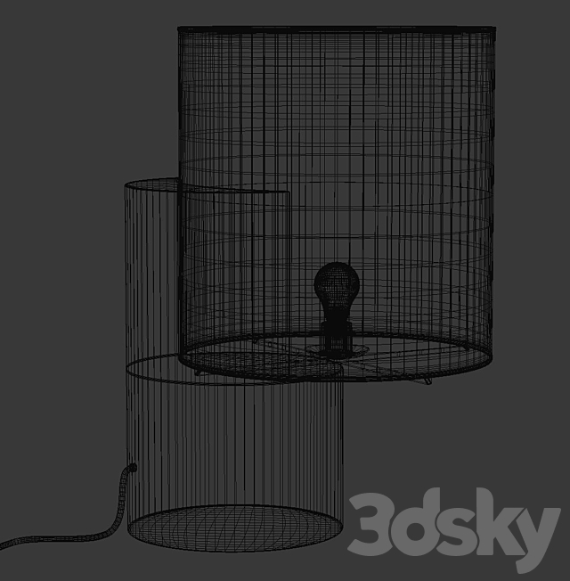 Lea table lamp by Matteo Nunziati _ Tato table lamp 3DSMax File - thumbnail 7