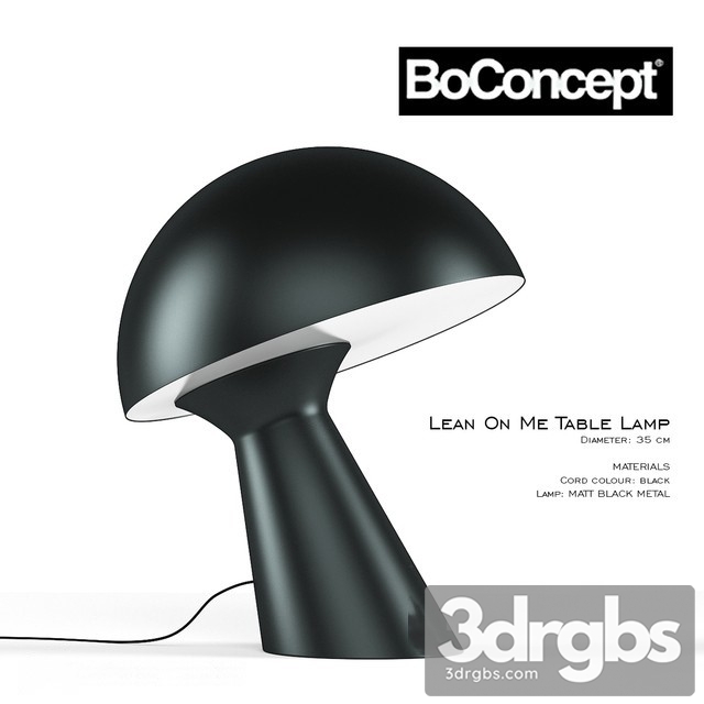 Lean On Me Table Lamp 3dsmax Download - thumbnail 1