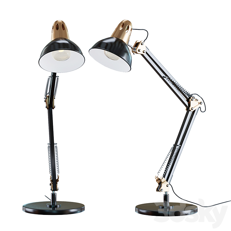 LEPOWER Metal Desk Lamp 3DS Max - thumbnail 1