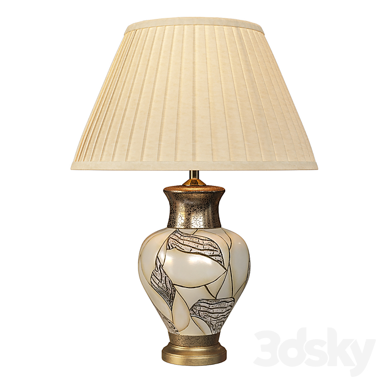 Lighting and Interiors – Lincoln Table Lamp Base 3DS Max Model - thumbnail 1