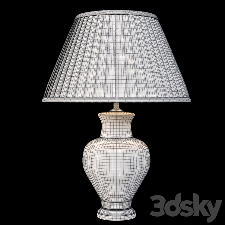 Lighting and Interiors – Lincoln Table Lamp Base 3DS Max Model - thumbnail 2