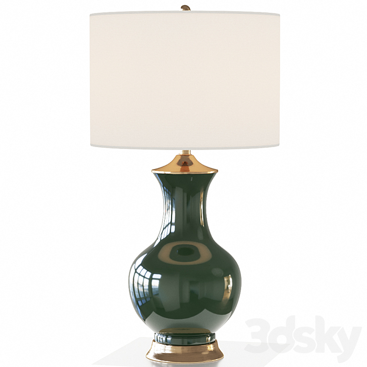 LILOU TABLE LAMP GREEN 3DS Max - thumbnail 1