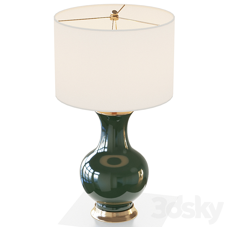 LILOU TABLE LAMP GREEN 3DS Max - thumbnail 2