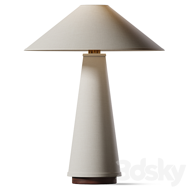 Linden Table Lamp Cream 3ds Max - thumbnail 1