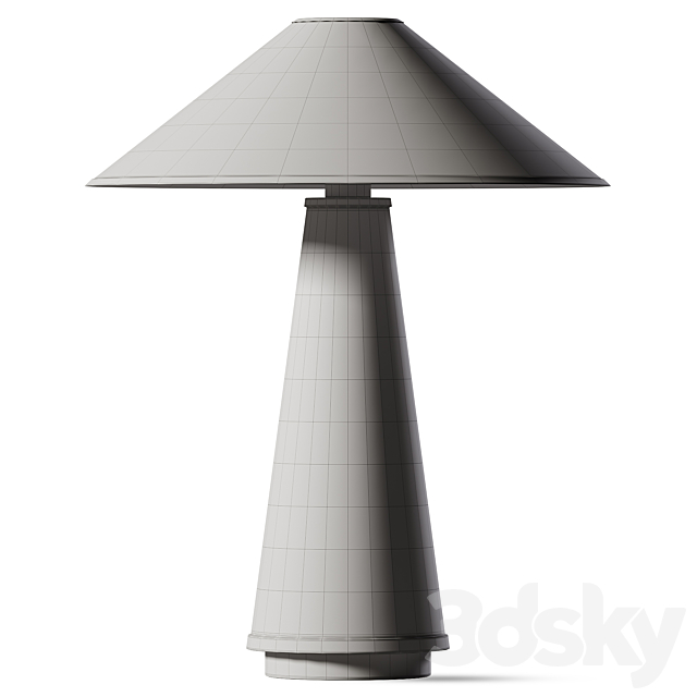 Linden Table Lamp Cream 3ds Max - thumbnail 2