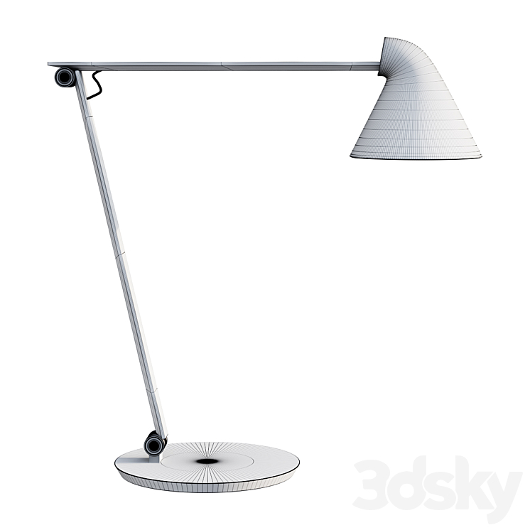 LOUIS POULSEN NJP BUREAULAMP table lamp lamp 3DS Max Model - thumbnail 2