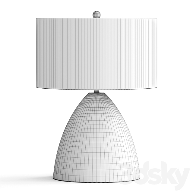 Lulu and Georgia Roan Table Lamp 3DS Max Model - thumbnail 2