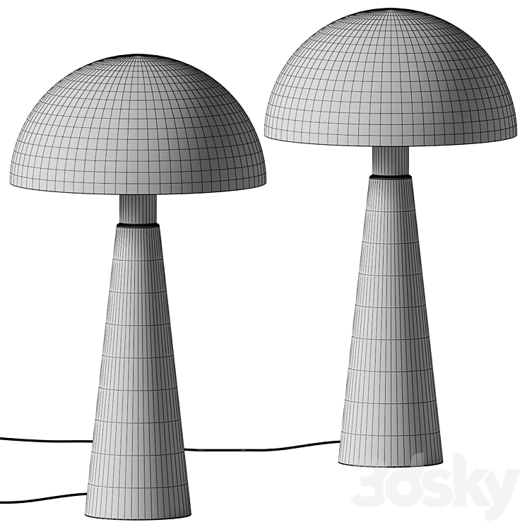 Lunar Table Lamp – Abigail Ahern 3DS Max Model - thumbnail 2