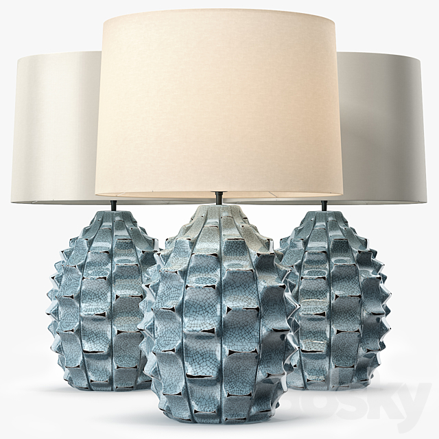 LuxDeco Bayern Table Lamp – Turquoise Base 3DSMax File - thumbnail 1