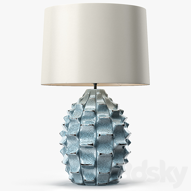 LuxDeco Bayern Table Lamp – Turquoise Base 3DSMax File - thumbnail 3