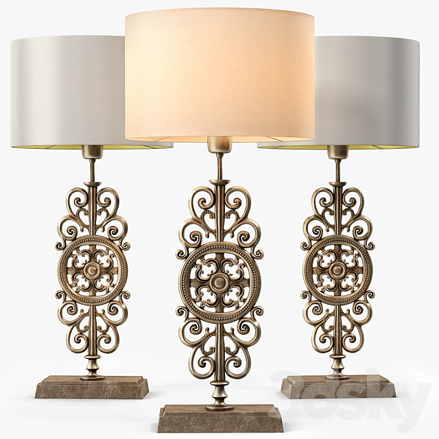 LuxDeco Prague Bronze Table Lamp 3DSMax File - thumbnail 1