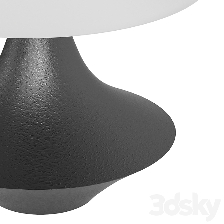 Marie Resin Table Lamp Charcoal 3DS Max Model - thumbnail 2