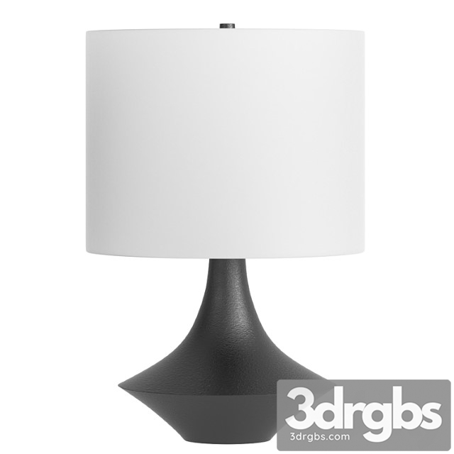 Marie resin table lamp charcoal - thumbnail 1