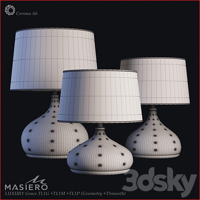 Masiero Luxury Grace TL1G TL1M TL1P 3DS Max Model - thumbnail 3