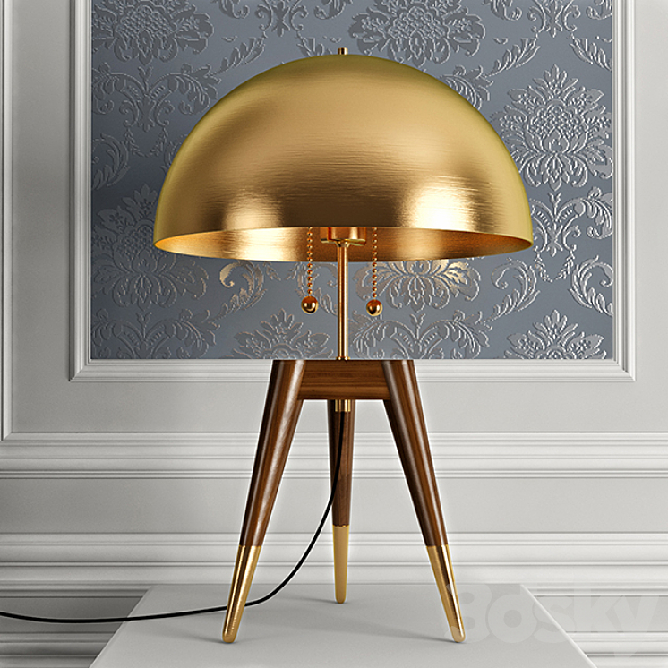 Matthew Fairbank Fife Tripod Table Lamp 3DS Max - thumbnail 2