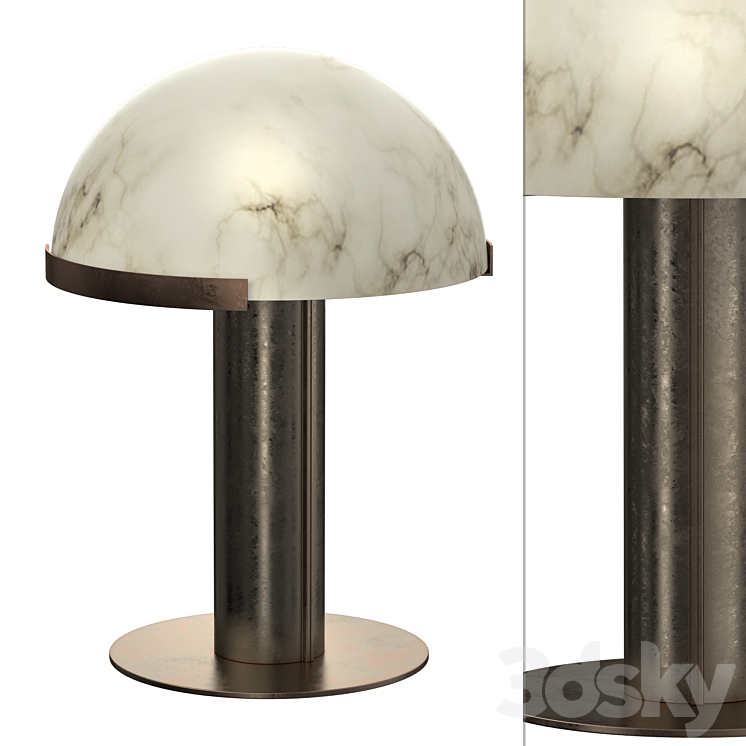 Melange Table Lamp 3DS Max Model - thumbnail 1