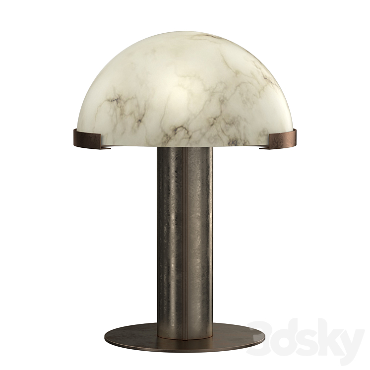 Melange Table Lamp 3DS Max Model - thumbnail 2