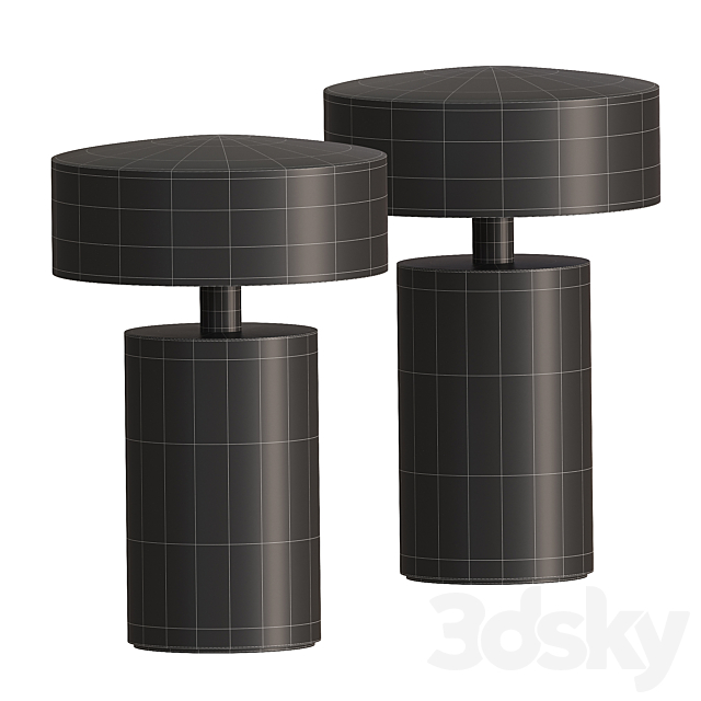 Menu Column Portable Table Lamp 3ds Max - thumbnail 2