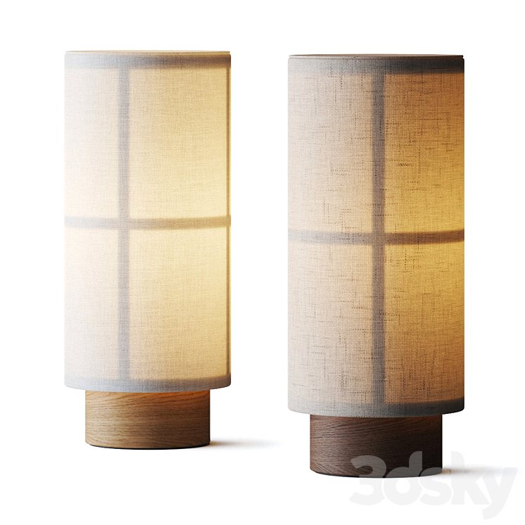 Menu Hashira Portable Table Lamp 3DS Max Model - thumbnail 1