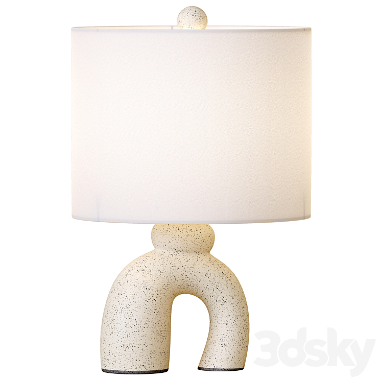 Mesa Ceramic Table Lamp 3DS Max - thumbnail 1